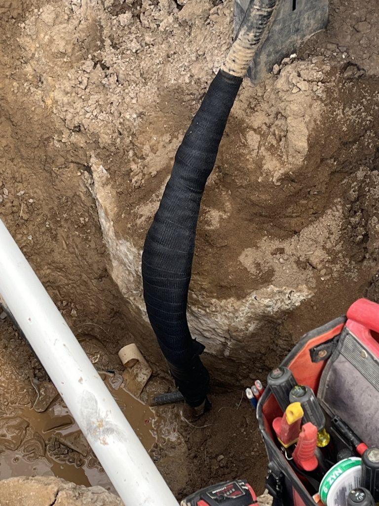 Current Pro Electrical Services repairing and underground hydro wire.