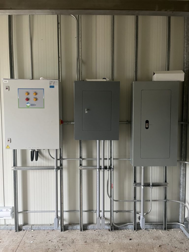 Electrical panels installed by Current Pro, an electrical company based in Strathroy Ontario.
