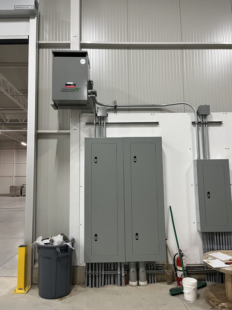 Electrical panels installed by Current Pro, an electrical company based in Strathroy Ontario.